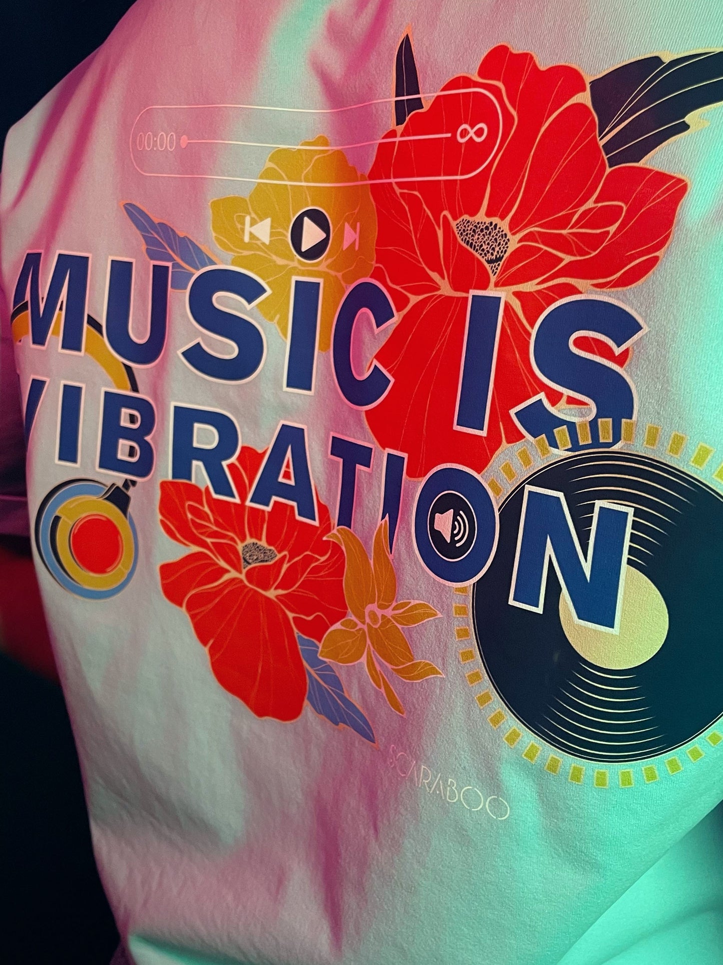 T-shirt Crop "Cloud Melody"