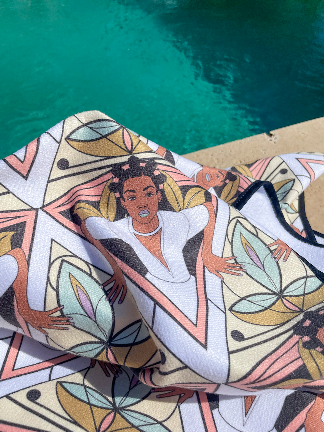 Serviette de plage  "Feminity - Kiss"