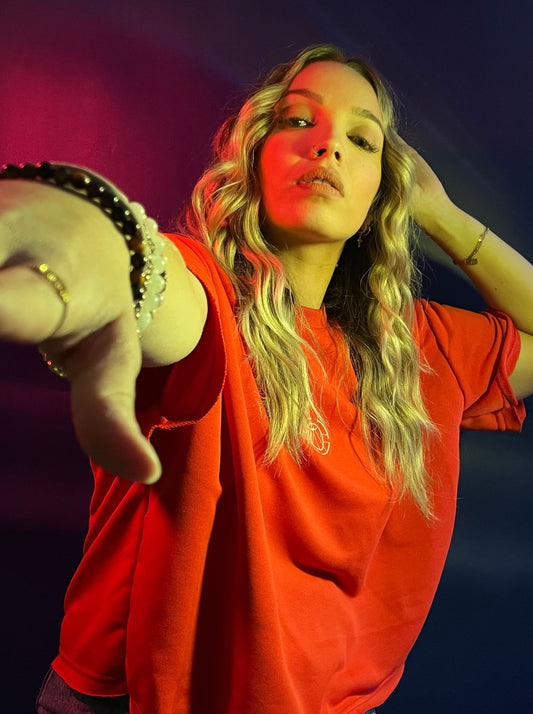 T-shirt Crop "Sound Fire"