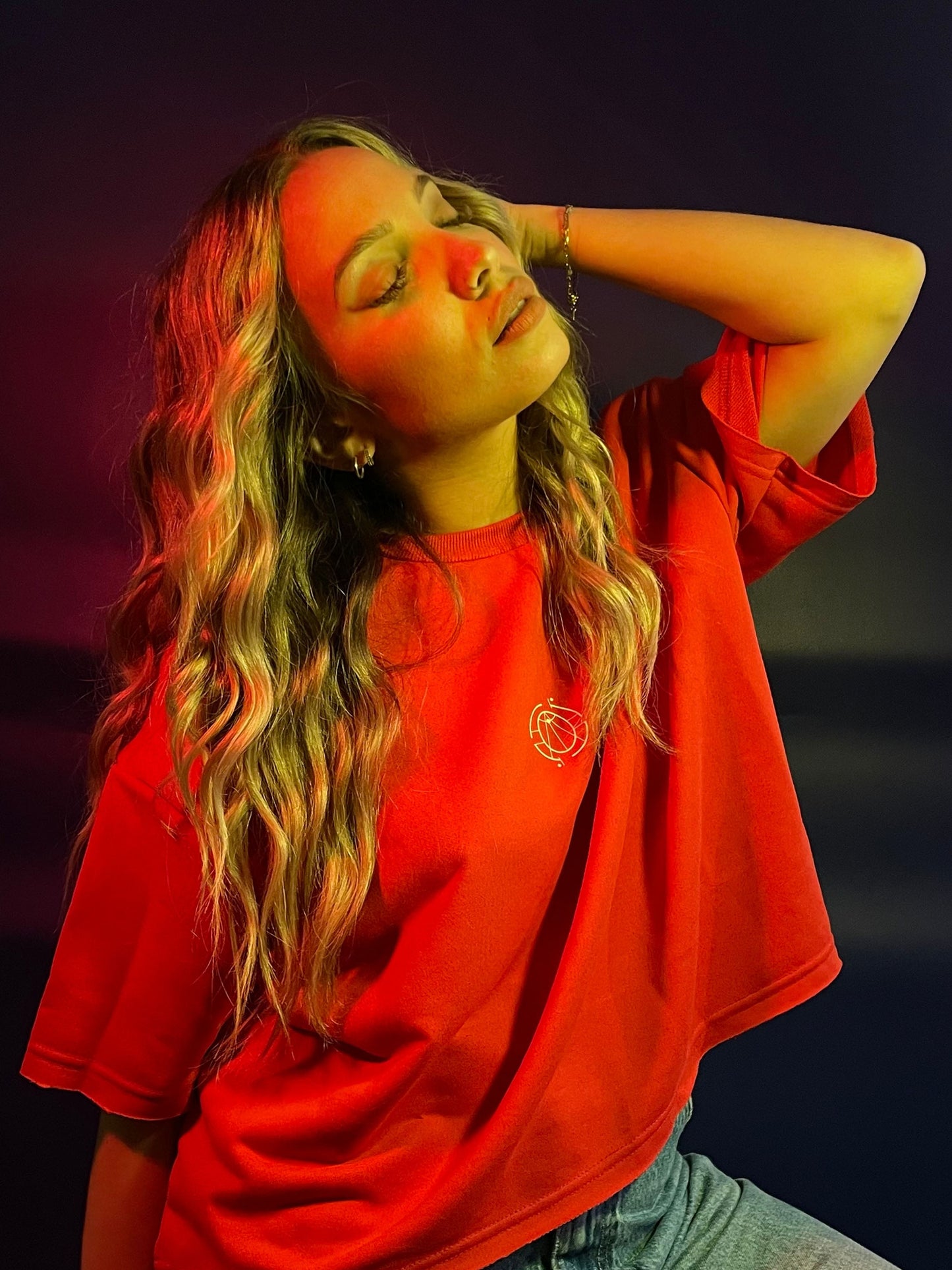 T-shirt Crop "Sound Fire"