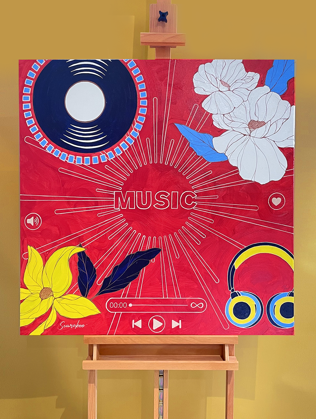 Toile "MUSIC"